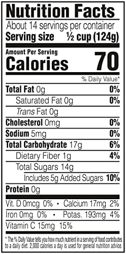 Del Monte Yellow Cling Sliced Canned Peaches in 100% Juice, 15 oz Cans (Pack of 4)
