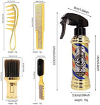 CGBARBER Hair Styling Tools Set, 5 Pieces Salon Tool Kit, Including Spray Bottle, Cleaning Brush, Mix Comb for Beauty Salons Home Use