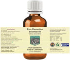 Clementine Essential Oil (Citrus Clementina) Pure | Non-Sticky | Non-Greasy | Lightweight | Men & Women | All Skin Types | Steam Distilled 30ml (1 oz)