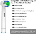 Replacement Toothbrush Heads Compatible with Oral-B Braun, 4 Pcs Professional Electric Toothbrush Heads Brush Heads for Oral B Replacement Heads Refill Pro 500/1000/1500/3000/3757/5000/7000/7500/8000