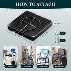 Commode Seat Cushion, Super Soft Sponge Padded Commode Chair Seat Pad for Elderly/Handicapped/Disabled, Shower Wheelchairs, Toilet Chairs
