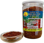 Dragonfly Super Hot Dried Chilli Crush, Dried Chili Pepper Flakes, 6.3 Ounce, Pack of 1