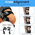 Comfyorthopedic Men & Women OA Unloader Knee Brace, Medial Arthritis Pain & Osteoarthritis Offloader, Bone on Bone Cartilage Joint Support, L1851 L1843 Upgraded Built-in Hex Key, Right Fits Up to 32in Plus Size Thigh