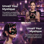 Toyvian Halloween Mask 2pcs Mask Halloween Costume Animal Cosplay Half s Cat for Masquerade Party Black
