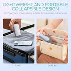 VOYOR-HEALTH Portable Water Flosser Cordless, Mini Travel Oral Irrigator with Telescopic Water Tank, IPX7 Waterproof Water Dental Flosser for Teeth Cleaning Braces & Dental Care WF510 (Silver)