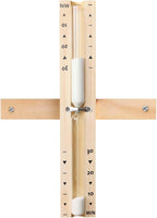 30 Minute Sauna Sand Timer, Rotating Wooden Sauna Hourglass with White Sand, Heat Resistant Hour Glass Timer for Sauna SPA Room