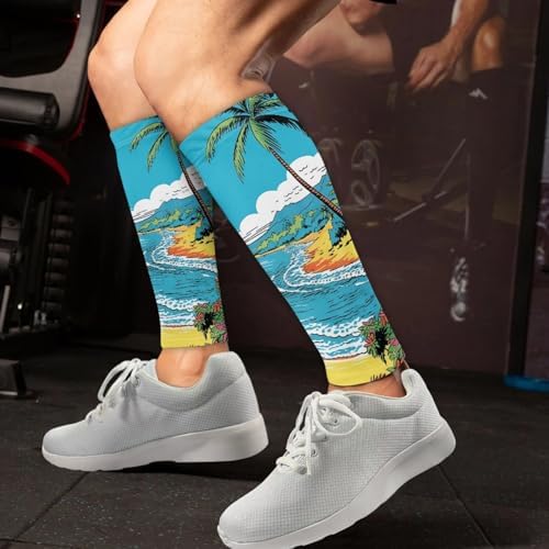 Calf Compression Sleeves for Men & Women Leg Compression Sleeve for Running, Cycling