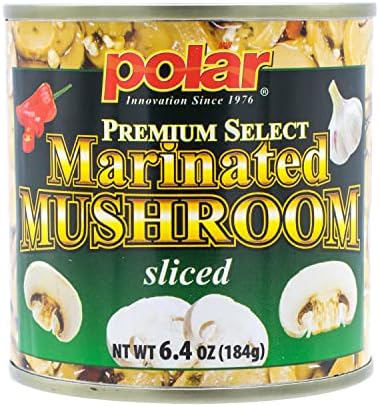 MW Polar Premium Select Sliced Marinated Mushrooms 6.4oz (Pack of 1)