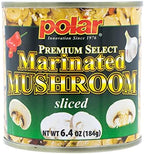 MW Polar Premium Select Sliced Marinated Mushrooms 6.4oz (Pack of 1)