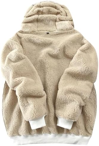 Gesean Men's Cotton Fleece Pullover Hoodie Long Sleeve Hooded Sweatshirt with Kangaroo Pocket