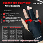 Grappz Middle Finger Brace Compression Gloves – Athletic Buddy Tape & Trigger Finger Splint Alternative – Finger Sleeve & Brace, Arthritis Pain Relief & Joint Stabilizer for All Sports – Unisex L