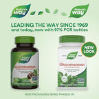 Nature's Way Herbal Glucomannan from Konjac Root Capsules, Promotes Feelings of Fullness*, 1,995 mg per 3-Capsule Serving, Non-GMO Project Verified, Vegan, 100 Capsules (Packaging May Vary)