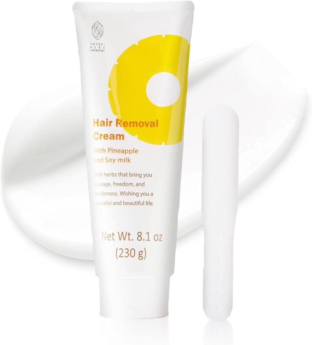 Hair Removal Cream for Women with Pineapple and Soymilk, Made in Japan, 8.1 OZ