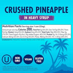 Dole Crushed Pineapple in Heavy Syrup - Dole Canned Fruit - Rich Source of Vitamin C - 8.25 oz Cans - 12 Pack