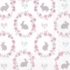 IHR 20 Luxury Paper Luncheon Napkins- Lovely Little Roses (Turquoise)