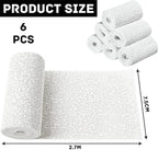 Plaster Coth Rolls 6 Pack Plaster Gauze Bandage Plaster Strip Gauze Wrap for Body Casts Craft Projects Belly Molds 3in x 106 inch
