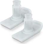 Vive Walker Ski Glides (Pair) - Universal Fit, Heavy Duty Tennis Ball Slide Accessories for Seniors - Medical Walker Slider - Rubber Coaster Sock Covers - Durable Replacement Caps - Easy to Install