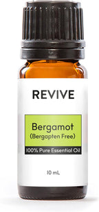 Bergamot (Bergapten Free) Essential Oil by Revive Essential Oils - 100% Pure Therapeutic Grade, for Diffuser, Humidifier, Massage, Aromatherapy, Skin & Hair Care