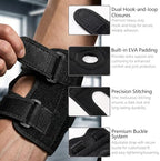 Elbow Brace for Tendonitis & Tennis Elbow Relief, Arthritis Support, Adjustable Compression Sleeve Wrap for Men & Women, Sports Injury Recovery, Golfer’s Elbow, Bursitis, Sprains/Strains Pain Relief