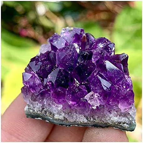 Health & Household Natural Amethyst Geode Quartz Cluster Crystal Specimen Restoration of 70-80g (Size : 70-80g)