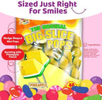 ALBERT’S Big Slice Pineapple Lollipops – 48 Count Bulk Pack | Juicy Tropical Flavored Candy Suckers Individually Wrapped for Parties, Events & Sharing