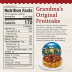 Beatrice Bakery Co. Original Fruitcake in Holiday Tin, Grandma's Old Fashioned Fruit and Nut Freshly Made, Brandy, Bourbon and Rum Fruitcake, Est. 1917 (48 oz Tin)