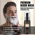 XIKEZAN Beard Kit for Men Grooming & Care w/Beard Conditioner, Wash, Oil, Balm, Brush, Comb,Birthday Fathers Valentines Gifts for Men Him Dad Husband Boyfriend Mens Christmas Stocking Stuffers
