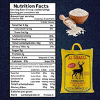 Al Ghazal Extra Long Super Basmati Sela Rice 10 Lbs / 4.54 kg, Non GMO, Extra Long Basmati Rice, White Rice, Vegan Dried Rice, BPA & Gluten Free, Zip Lock Bag, Non Sticky Grain
