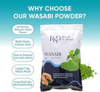 RSD – Premium Wasabi Powder 2.2 LB (1kg) – Real Japanese Horseradish Root – Intense Heat for Sushi & Japanese Cooking – Gluten-Free, Kosher