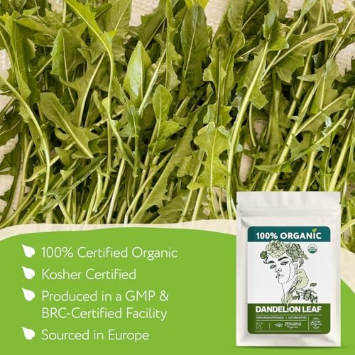 Organic Dandelion Leaf Tea (2 oz.) – Dandelion Leaves – Diente de Leon Organico Hierba - Traditionally Used to Supports Water Balance & Everyday Comfort