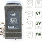 Badia Ground Black Pepper, 4 Pound – Premium Seasoning for Cooking & Freshly Ground Flavor