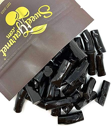 SweetGourmet Finnska Soft Black Licorice Candy, Premium Finnish Style Soft Licorice, 1 Pound