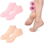 2 Pairs Silicone Socks for Dry Cracked Feet Women,Silicones Moisturizing Socks,Foot Spa Pedicure Silicone Socks for Repairing Dry Feet,Cracked Heels and Softening Rough Skin(Fits Size 8 to 11)
