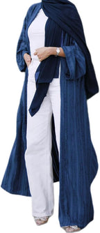 Front Open Abayas for Women Muslim with Hijab Scarf Islamic Prayer Clothes Long Sleeve Muslim Cardigan Dress Dubai Cardi Robe