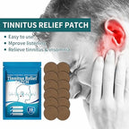 Tinnitus Relief Patches, Natural Herbal Tinnitus Relief Treatment Ear Patch, for Ear Ringing, Ear Pain, Relief Hearing Loss and Protect Ear Health, 12Pcs (1 Pack)