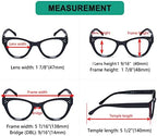 Eyekepper 4-pack Cateye Design Reading Glasses Oversized Readers for Women Reading +1.25