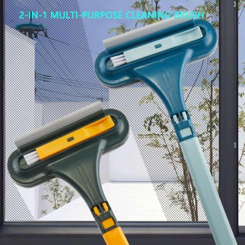 2-in-1 Multi-Purpose Cleaning Brush Efficient Cleaning, 2026 Upgraded Window Screen Cleaning Brush, 2-in-1 Window and Screen Cleaning Brush with Extendable Handle for Household (A#)