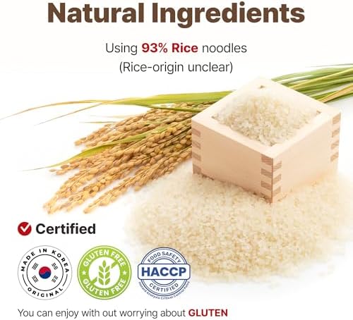 SEMPIO Rice Noodles – 93% Rice-Based, Gluten-Free, Pasta Alternative, Perfect for Clean Eating, Korean Somen – Thin & Soft, Ideal for Healthy Ramen, Guksu, Udon (28.2oz / 800g, Allergen-Friendly)