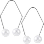 2pcs Natural Dimple Maker for Cheeks, White Facial Muscle Dimple Trainer Shaper, Facial Exerciser Tools for Beautiful Smile
