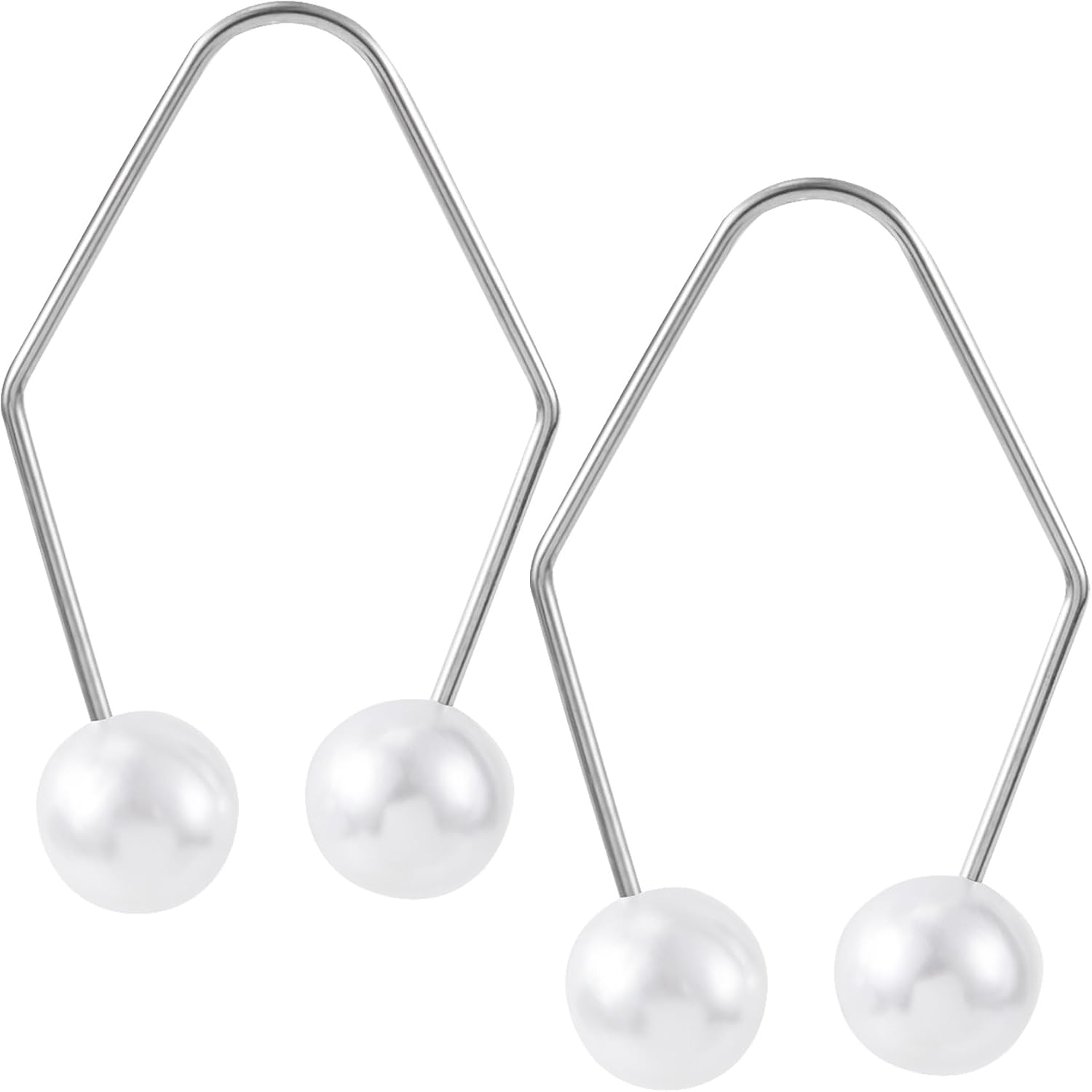 2pcs Natural Dimple Maker for Cheeks, White Facial Muscle Dimple Trainer Shaper, Facial Exerciser Tools for Beautiful Smile