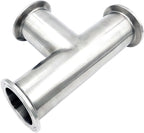 19mm-76mm (3/4"-3") Stainless Steel SS304 3 Way Tee Ferrule 1.5” 2” 3” 4”OD50.5-91MM Fit 1.5"-3" Tri Clamp(38mm x Ferrule 50.5)