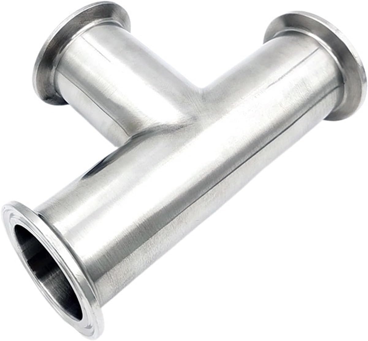 19mm-76mm (3/4"-3") Stainless Steel SS304 3 Way Tee Ferrule 1.5” 2” 3” 4”OD50.5-91MM Fit 1.5"-3" Tri Clamp(38mm x Ferrule 50.5)