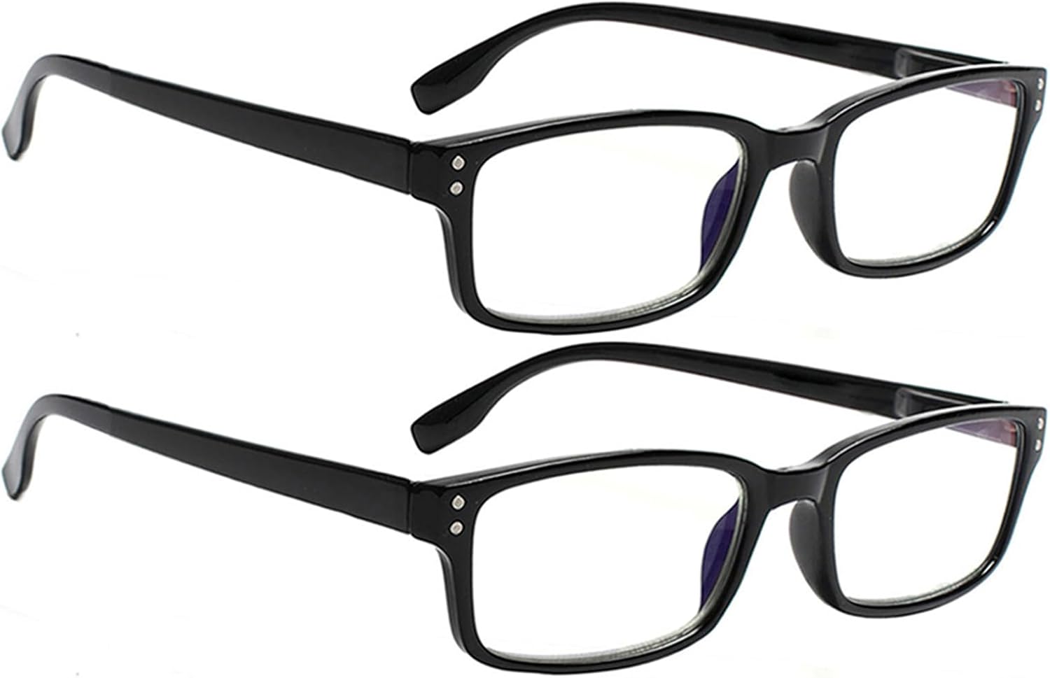 Kerecsen 2 Pack Reading Glasses Blue Light Blocking for Men Women Readers Spring Hinge