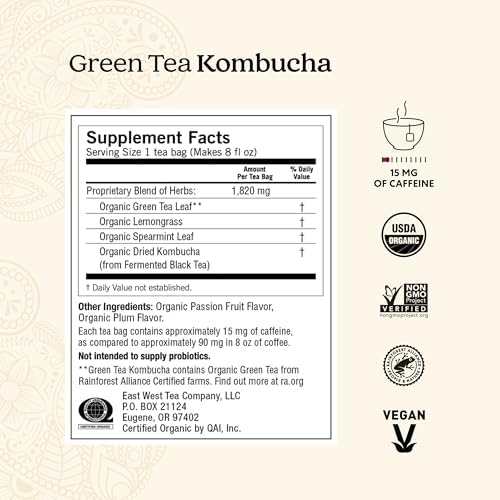 Yogi Tea - Green Tea Variety Pack - 16 Tea Bags Per Pack (4 Pack) - Supports Overall Health & Vitality - Sampler Includes Four Assorted Green Teas - Caffeinated Organic Teas