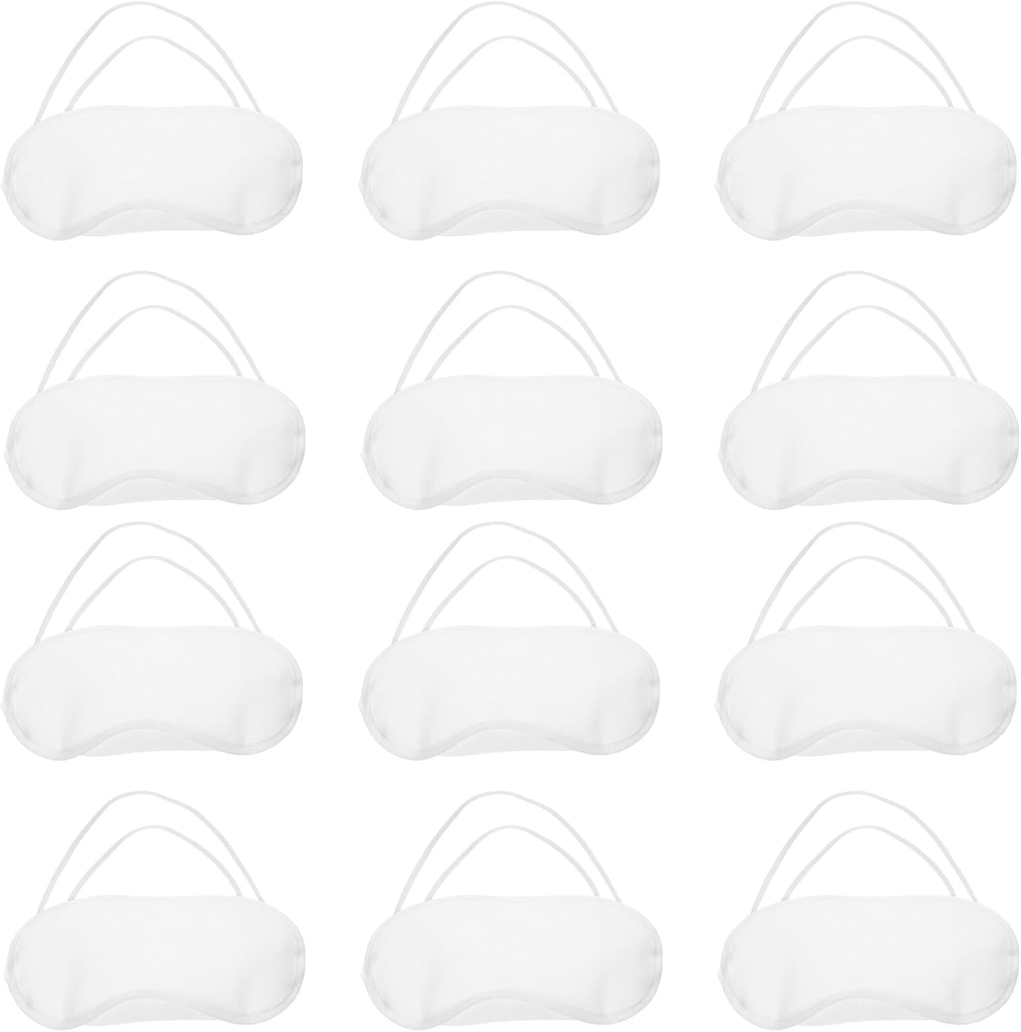 FRCOLOR Light Blocking Eye Mask Travel Sleep Blindfold 24pcs Set Elastic Band Night Sleeping Cover for Party Games Team Building and Overnight Use