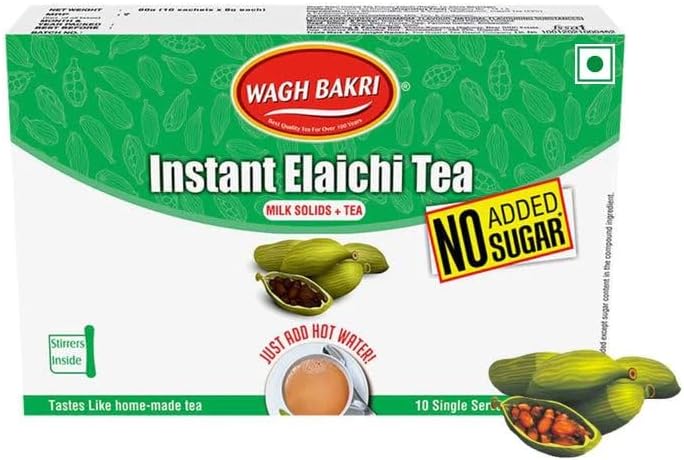 Wagh Bakri Elaichi Instant Tea Premix 80G