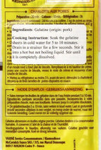 Vahine Gelatine, 9 Sheets x 2 g