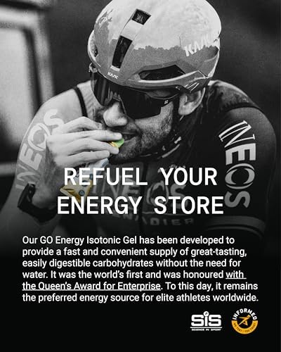 Science in Sport GO Isotonic Energy Gel - Fast-Acting Liquid Carbohydrate Gel for Instant Energy - Sports Nutrition - Gluten-Free & Vegan - Apple Flavor - 30 Count