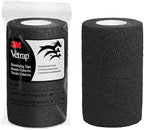 3M Vetrap 4 inch x 5 yard Self-Adherent Bandage Wrap - Black (Pack of 6 Rolls)
