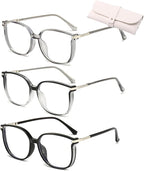 Women's Portable Fashion Anti-Blue Light Reading Glasses, Bifocal Reading Glasses for Women, Sparkling Bling Diamonds